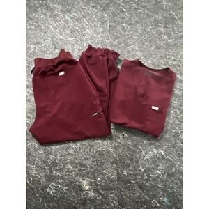 Figs Technical collection Medium/Large Scrub Set Burgundy